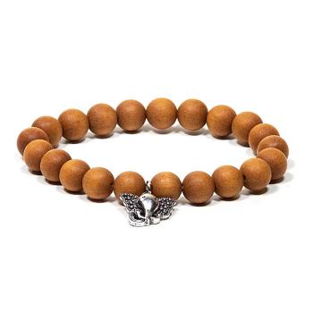 Armband Sandelholz elastisch Ganesha