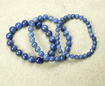 BLAUQUARZ KUGELARMBAND CA. 8 MM