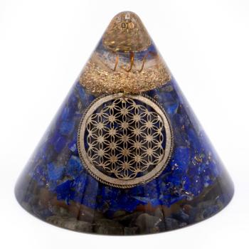 Orgonitkegel - Lapis Flower of Life