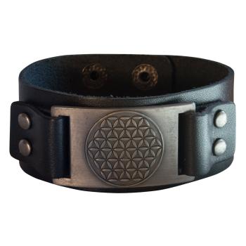 Armband "Blume des Lebens" Leder