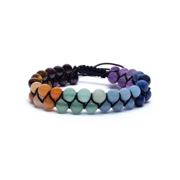 Chakra-Armband zweireihig