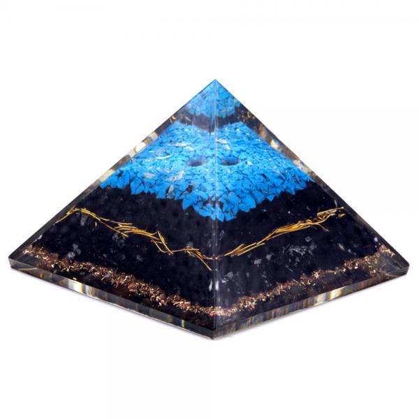 Orgonite Pyramide - Tourmaline - 70 mm