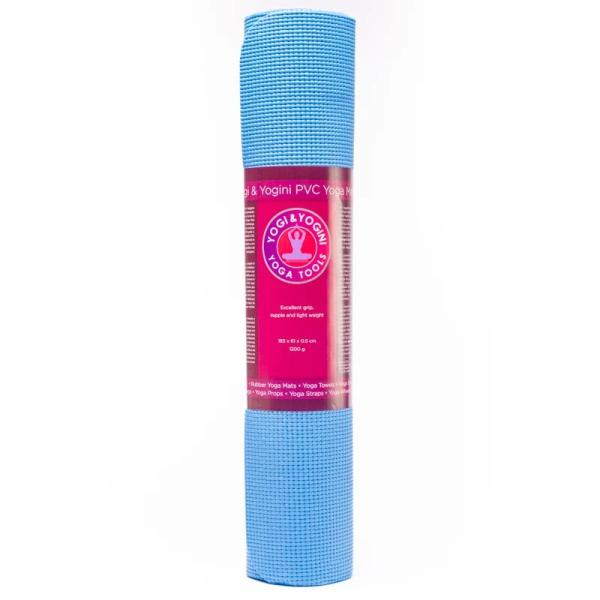 Yogi & Yogini PVC Yogamatte blau