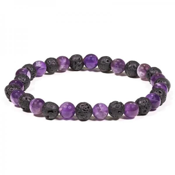 Armband Lava / Amethyst