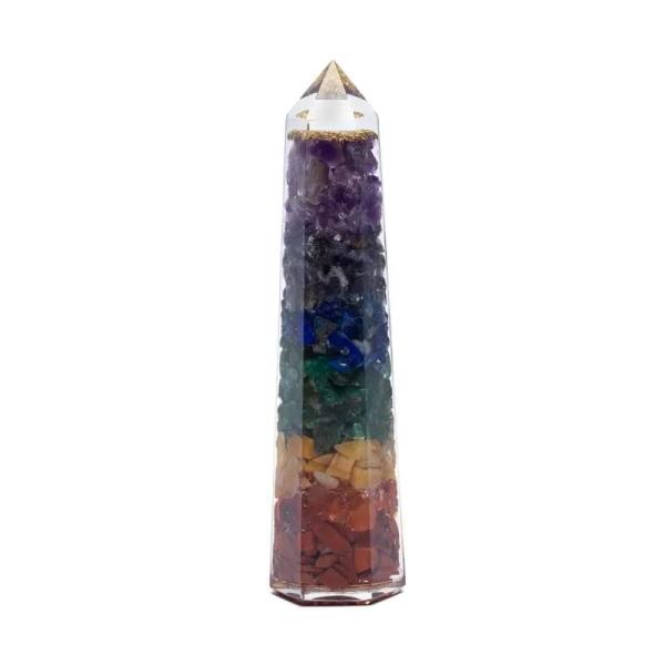 Orgonit 7-Chakra-Obelisk