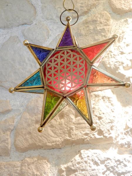 Orientalisches Licht Chakra Stern mit Kette