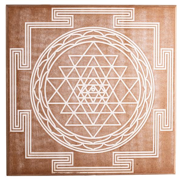 Energieplatte Shri Yantra aus MDF