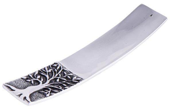 Schiffchenhalter Lebensbaum Weißmetall