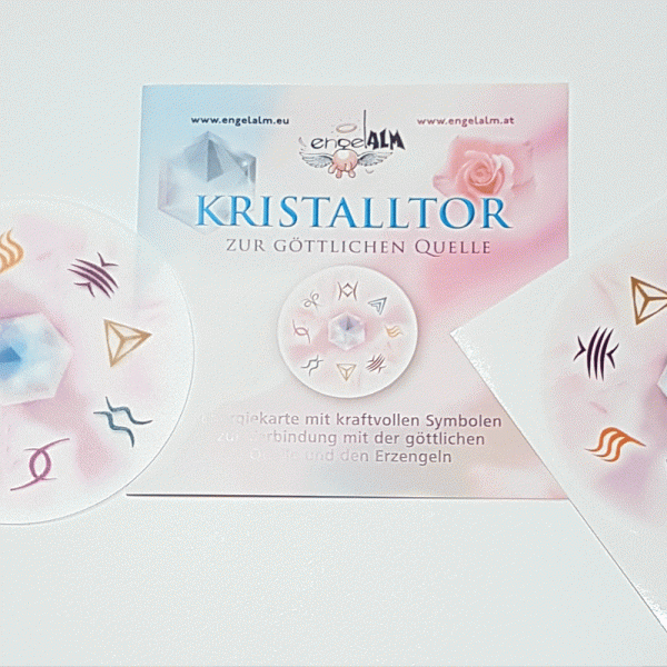 Kristalltor Energiekarte und Aufkleber