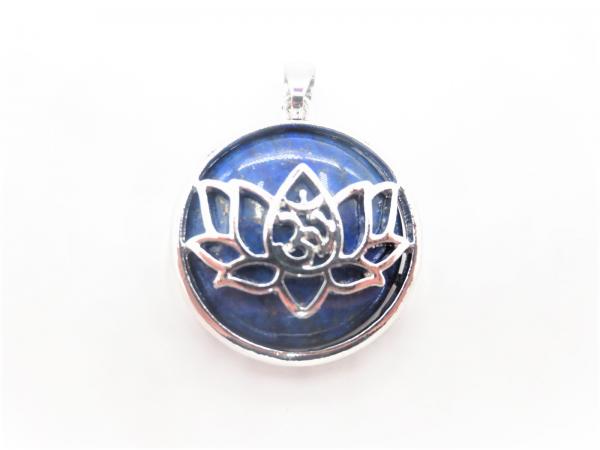 EDELSTEIN LOTUS ANHÄNGER - LAPIS LAZULI